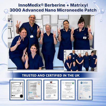 Best Seller 🇬🇧 𝙄𝙣𝙣𝙤𝙈𝙚𝙙𝙞𝙭®🏥 𝘽𝙚𝙧𝙗𝙚𝙧𝙞𝙣𝙚 + 𝙈𝙖𝙩𝙧𝙞𝙭𝙮𝙡 3000 𝘼𝙙𝙫𝙖𝙣𝙘𝙚𝙙 𝙉𝙖𝙣𝙤 𝙈𝙞𝙘𝙧𝙤𝙣𝙚𝙚𝙙𝙡𝙚 𝙋𝙖𝙩𝙘𝙝—𝙎𝙪𝙥𝙥𝙤𝙧𝙩𝙨 𝙬𝙚𝙞𝙜𝙝𝙩 𝙢𝙖𝙣𝙖𝙜𝙚𝙢𝙚𝙣𝙩, 𝙗𝙡𝙤𝙤𝙙 𝙨𝙪𝙜𝙖𝙧 𝙗𝙖𝙡𝙖𝙣𝙘𝙚, 𝙡𝙮𝙢𝙥𝙝𝙖𝙩𝙞𝙘 𝙛𝙡𝙤𝙬, 𝙖𝙣𝙙 𝙨𝙢𝙤𝙤𝙩𝙝𝙚𝙧-𝙡𝙤𝙤𝙠𝙞𝙣𝙜 𝙨𝙠𝙞𝙣⚡